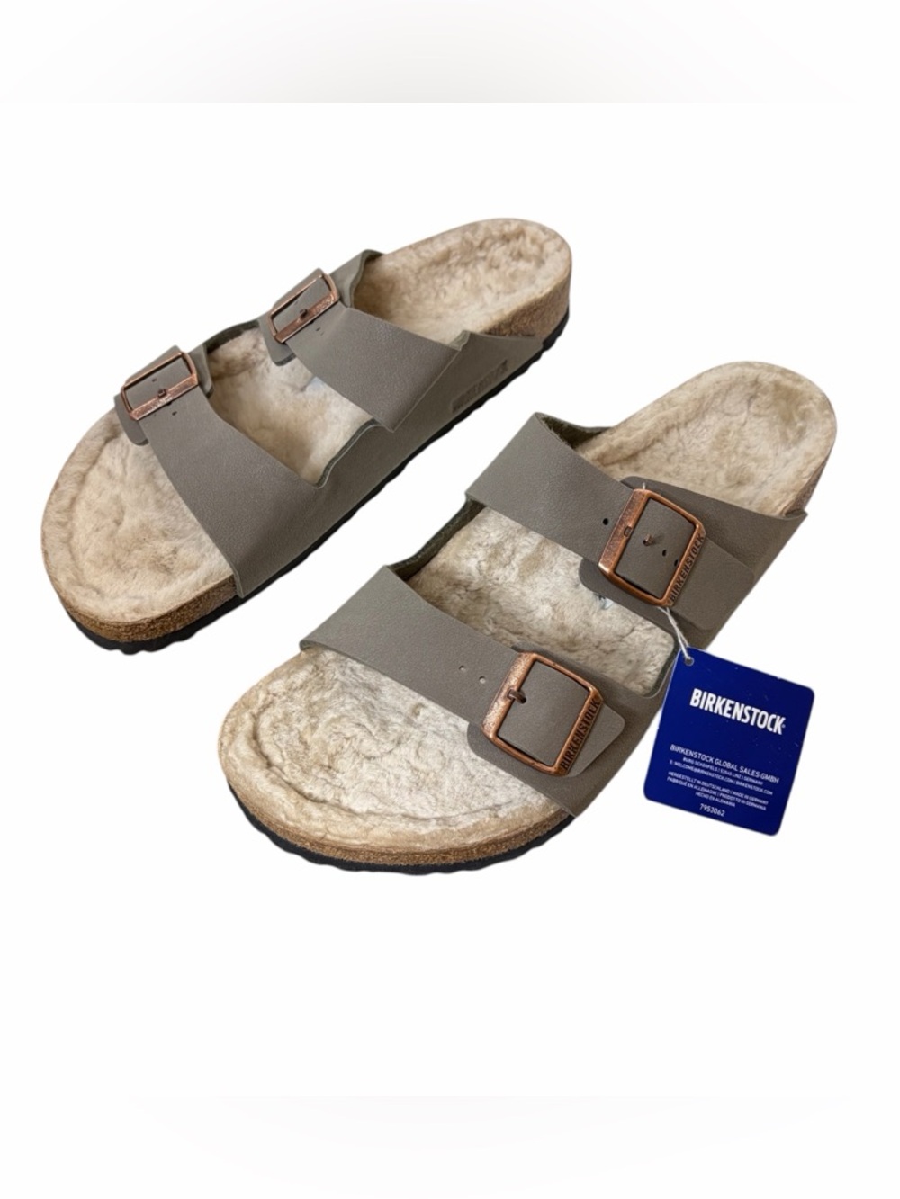 Birkenstock men’s Arizona shearling-lined sandals